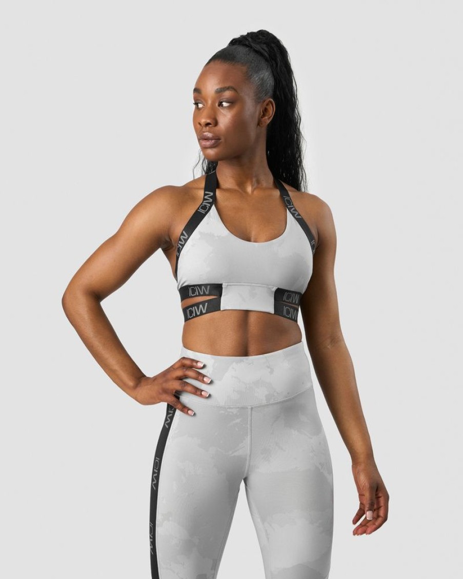 Dame ICIW Sport-Bh | Ultimate Training Sports Bra Grey Camo