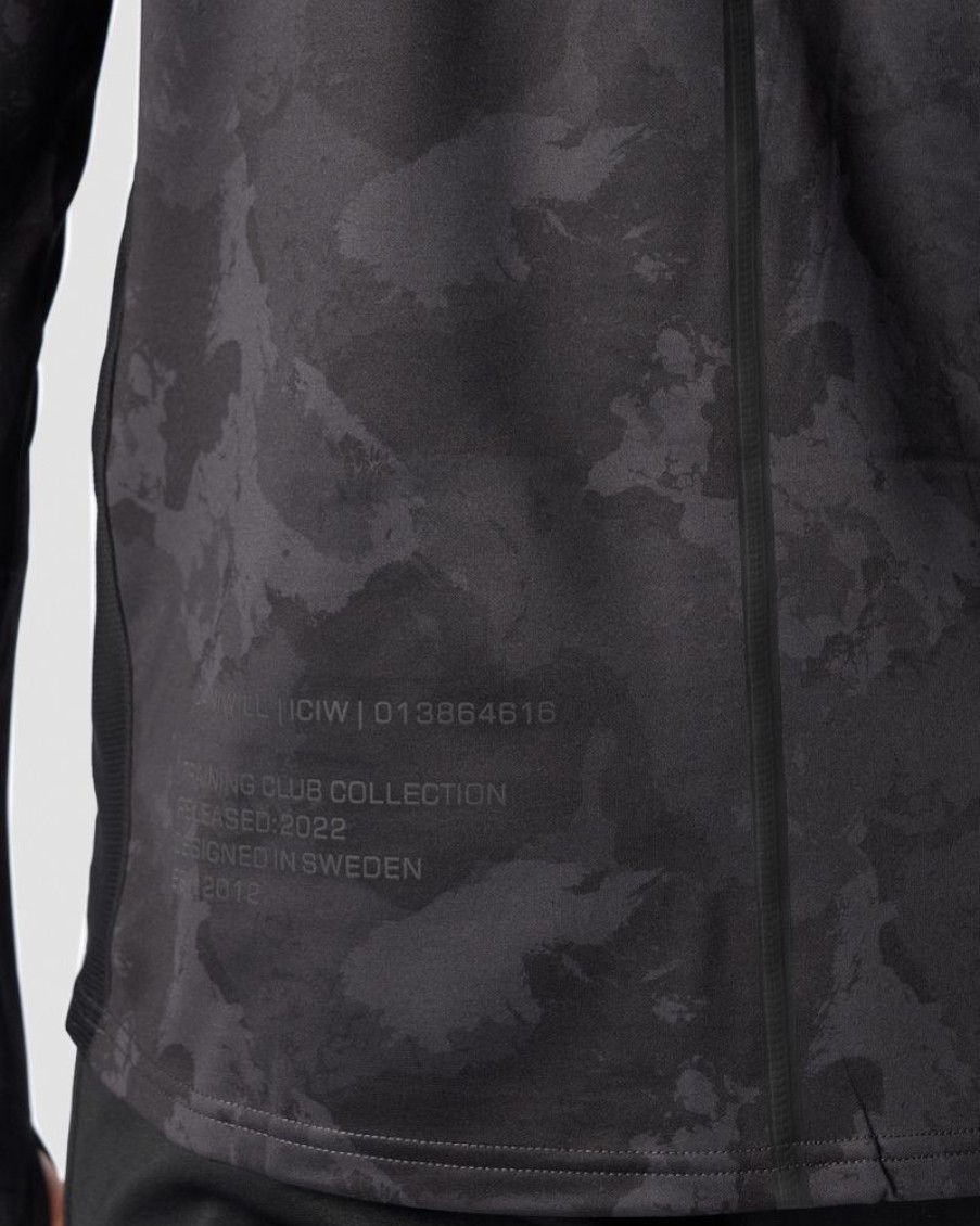 Herre ICIW Langermet | Training Club 1/4 Zip Long Sleeve Black Camo