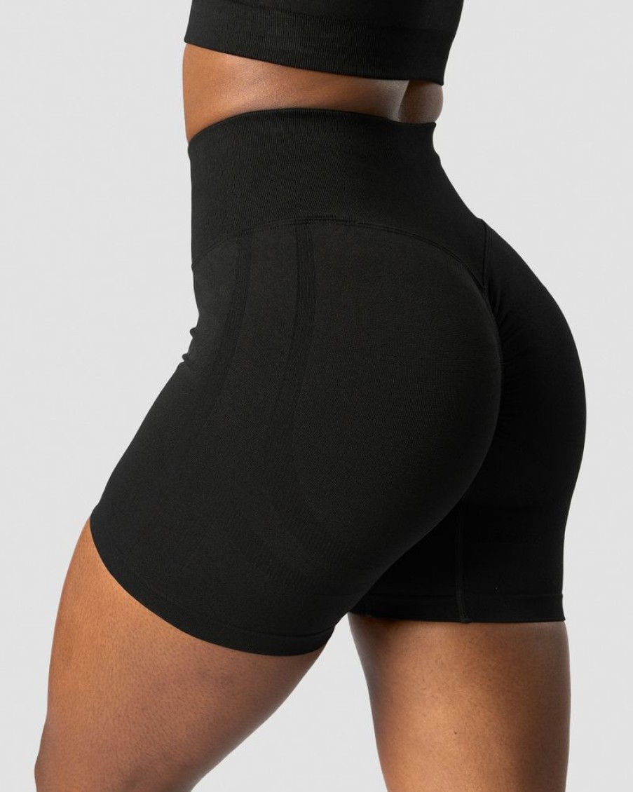 Dame ICIW Seamless | Rush Seamless Shorts Black