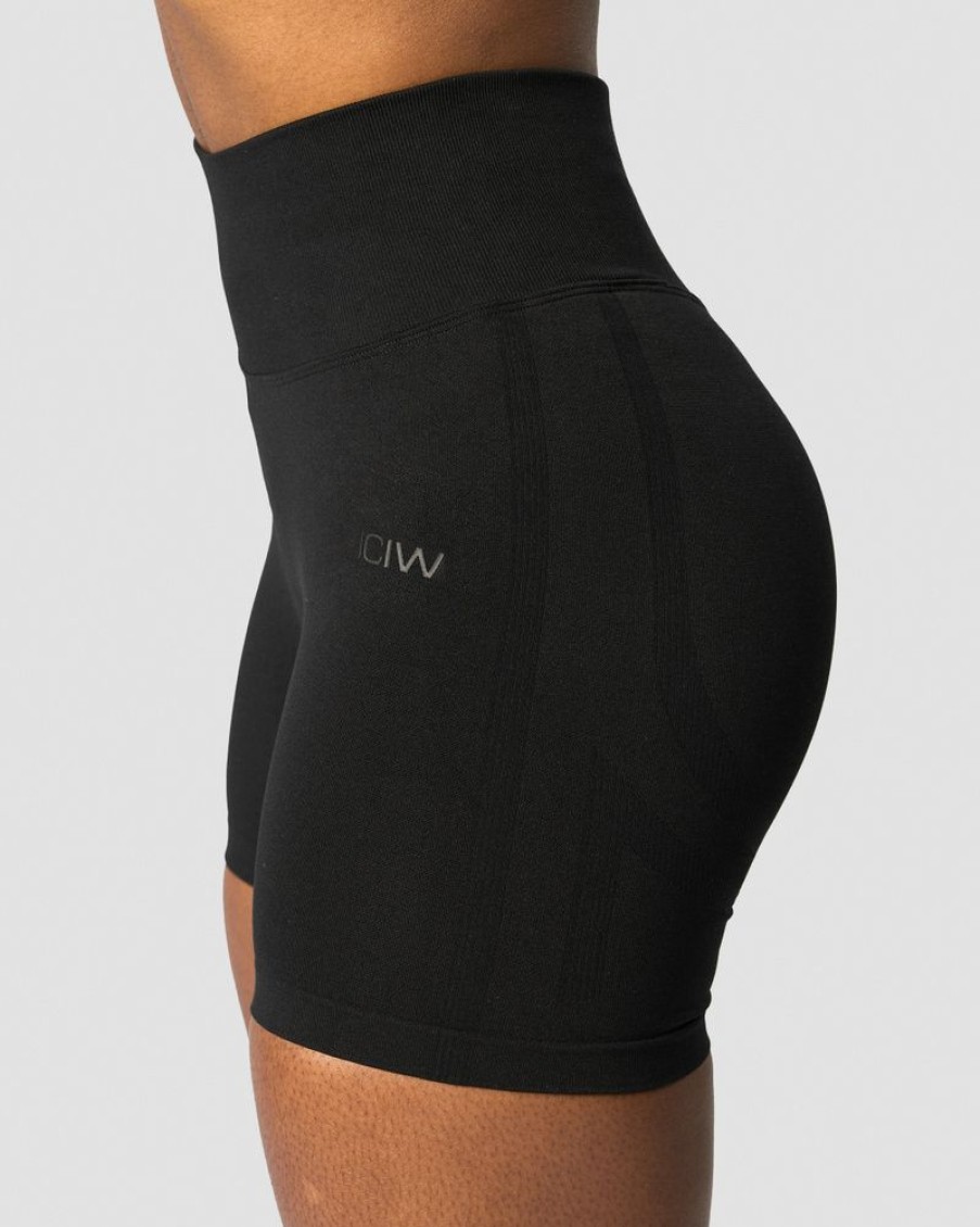 Dame ICIW Seamless | Rush Seamless Shorts Black