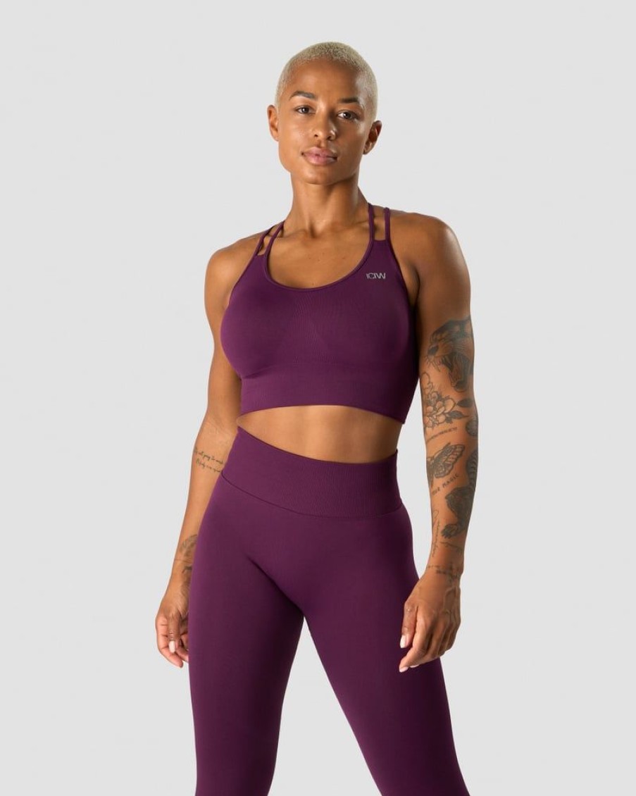 Dame ICIW Sport-Bh | Define Seamless Sports Bra Purple
