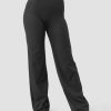 Dame ICIW Bukser | Nimble Straight Leg Pants Dark Grey