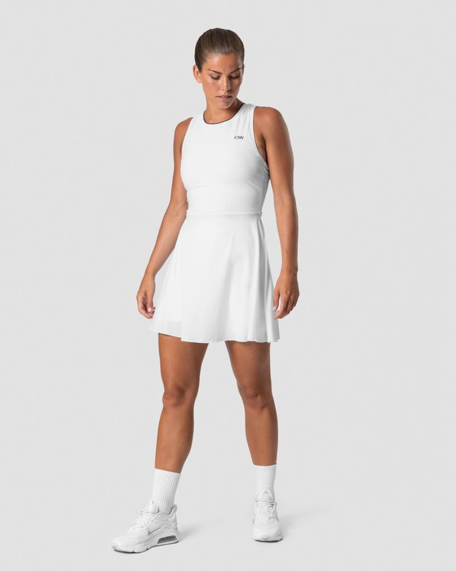 Dame ICIW Skjort & Kjoler | Smash Dress White