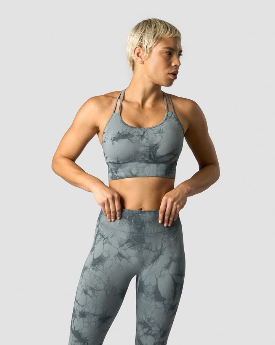 Dame ICIW Sport-Bh | Define Seamless Tie Dye Sports Bra Stormy Blue