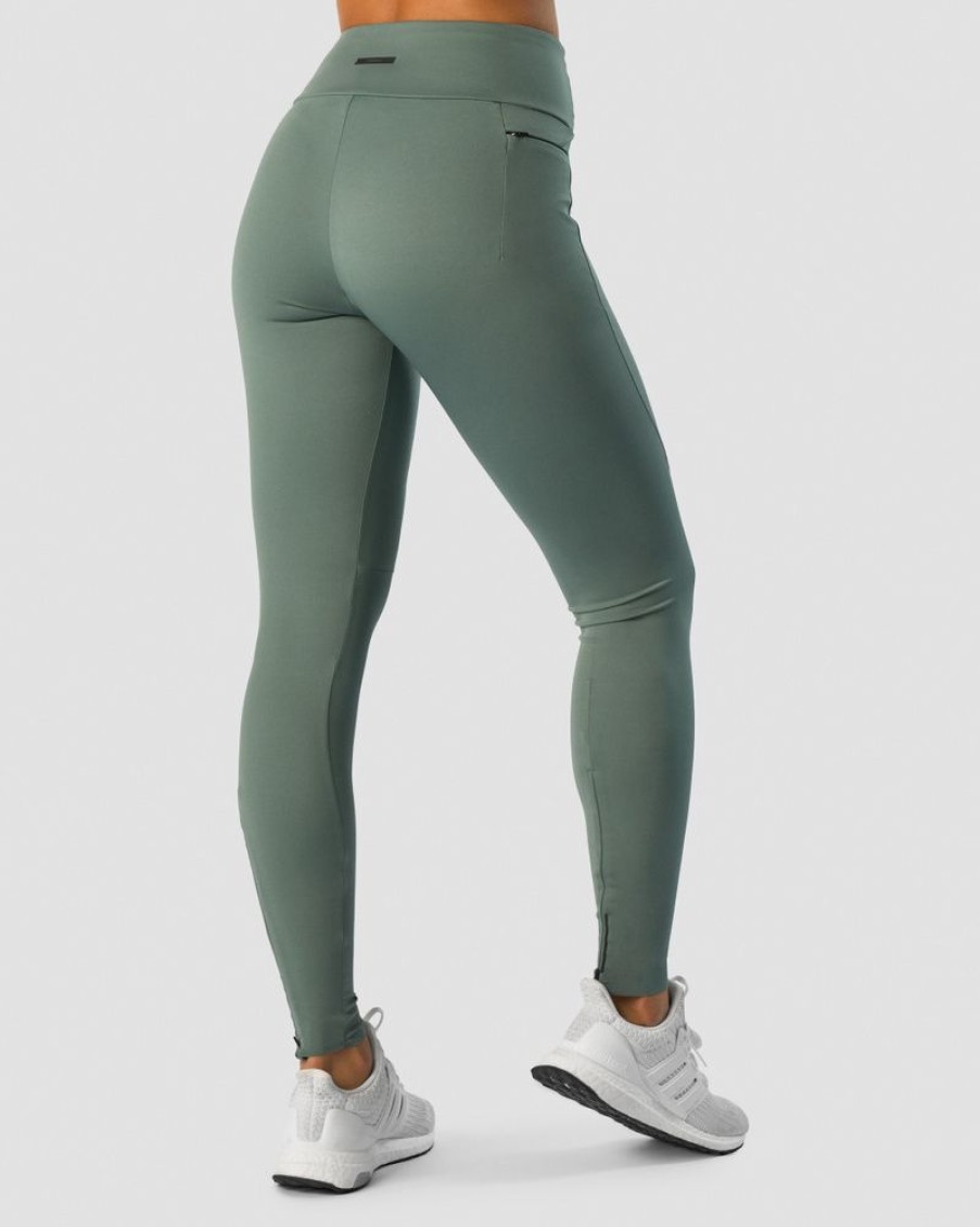Dame ICIW Tights & Leggings | Charge Pocket Tights Wmn Sea Green