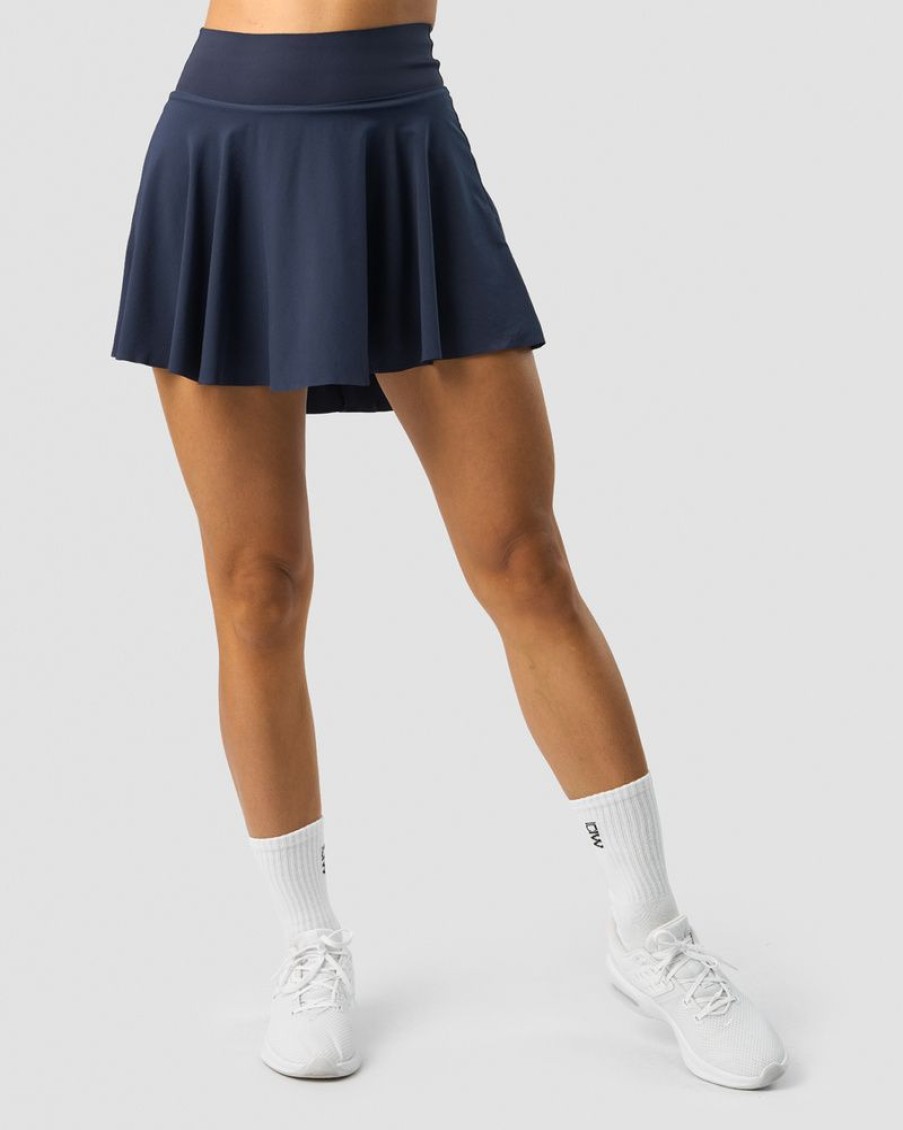 Dame ICIW Skjort & Kjoler | Smash 2-In-1 Skirt Navy