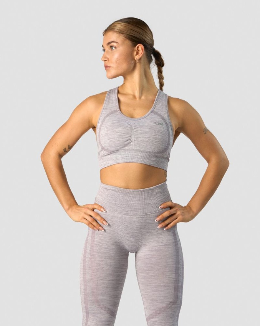 Dame ICIW Sport-Bh | Rush Seamless Sports Bra Lavender Melange
