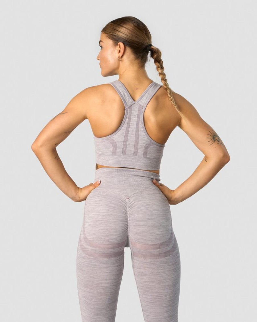 Dame ICIW Sport-Bh | Rush Seamless Sports Bra Lavender Melange