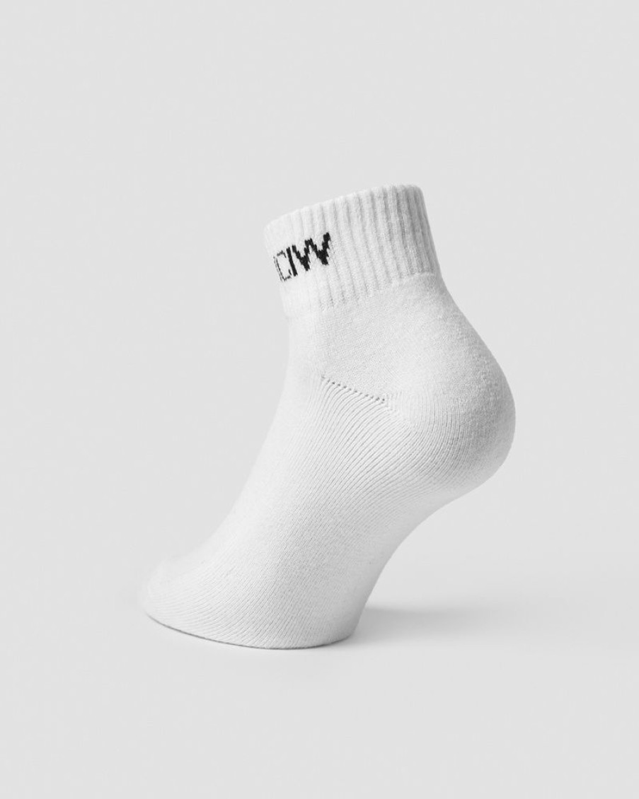Dame ICIW Sokker | Training Half Socks White