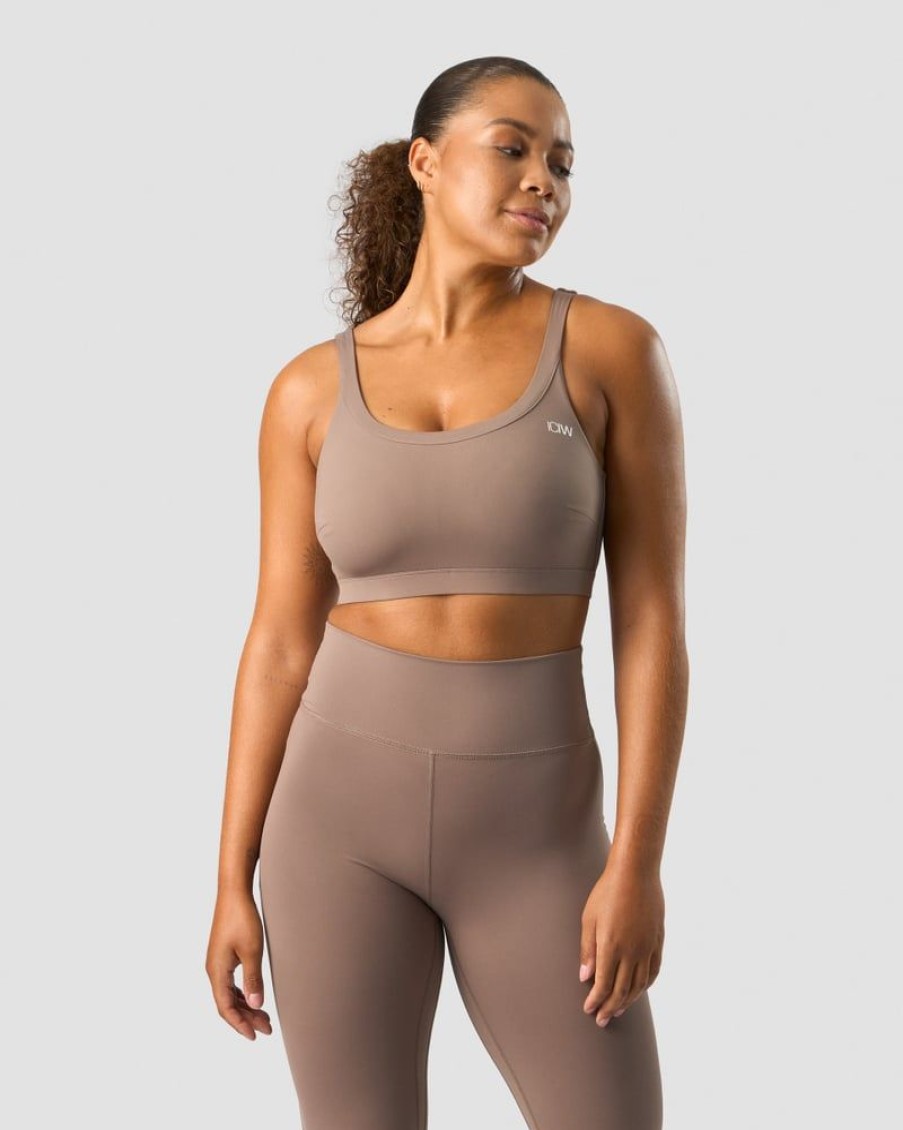 Dame ICIW Sport-Bh | Nimble Sports Bra Dusty Brown