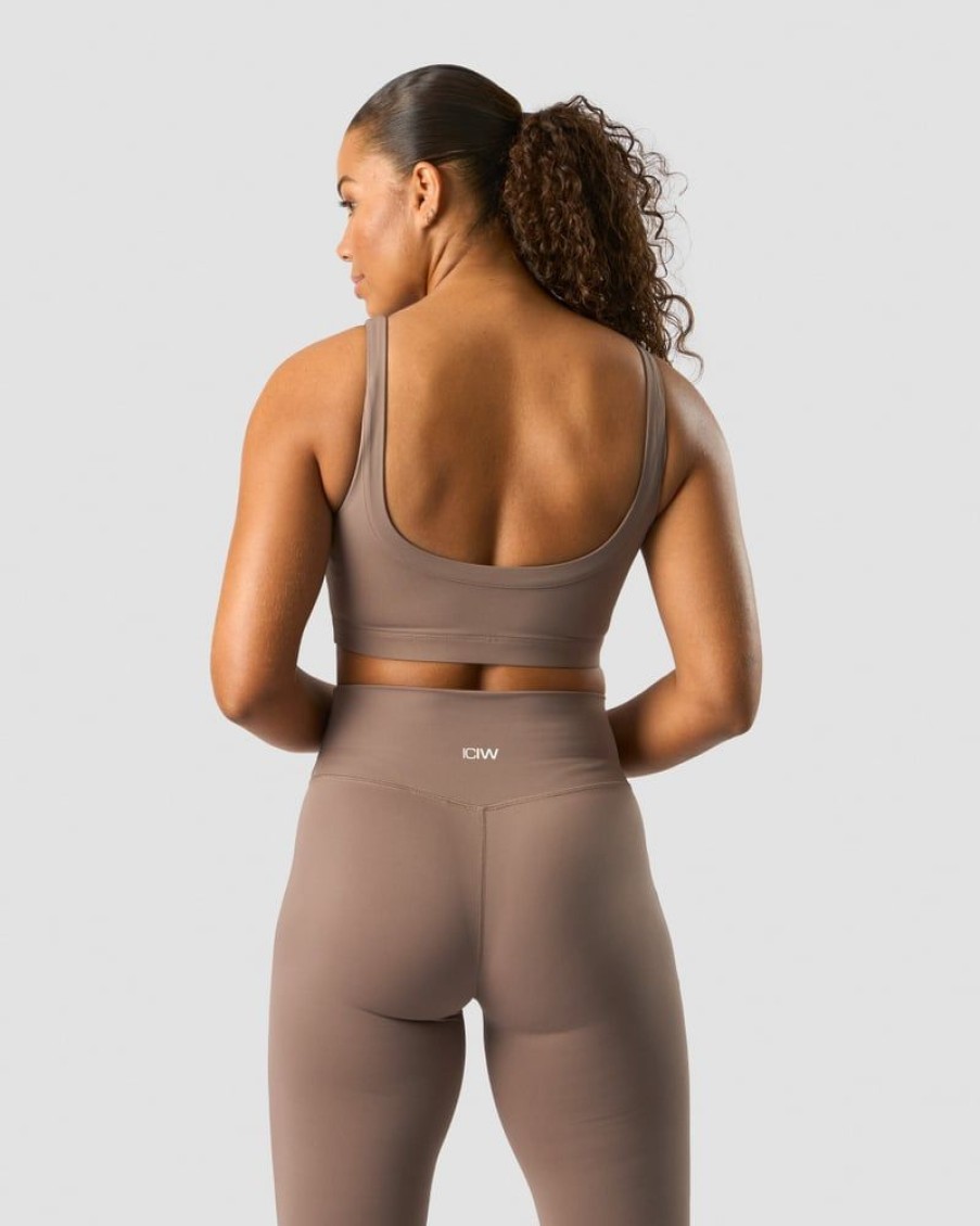 Dame ICIW Sport-Bh | Nimble Sports Bra Dusty Brown