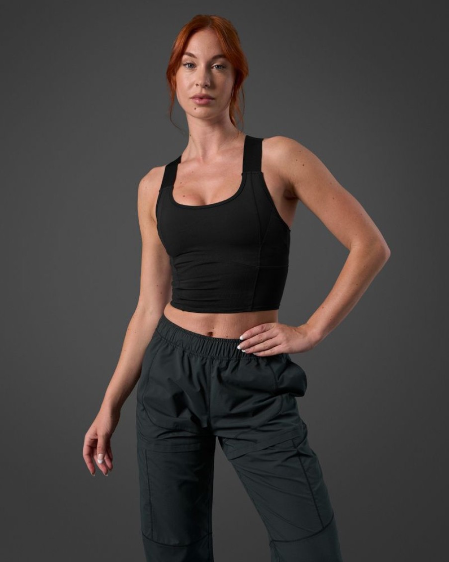 Dame ICIW Sport-Bh | Reboot 2-In-1 Sports Bra Black