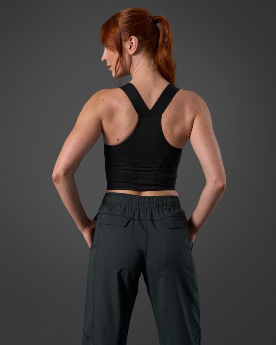 Dame ICIW Sport-Bh | Reboot 2-In-1 Sports Bra Black