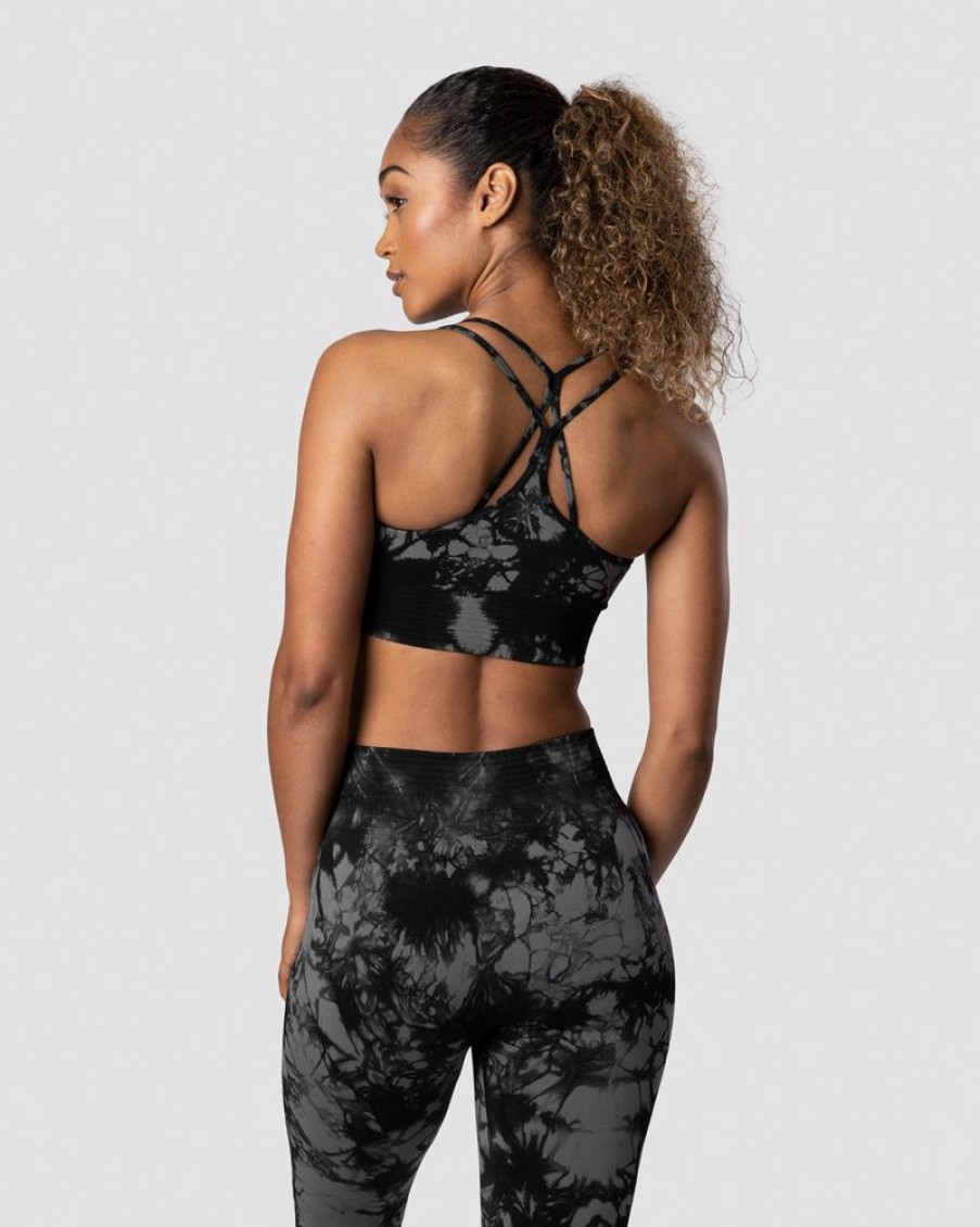 Dame ICIW Sport-Bh | Define Seamless Tie Dye Sports Bra Black