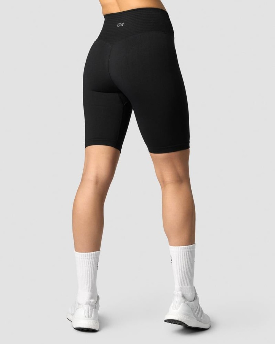 Dame ICIW Seamless | Define Seamless V-Shape Biker Shorts Black