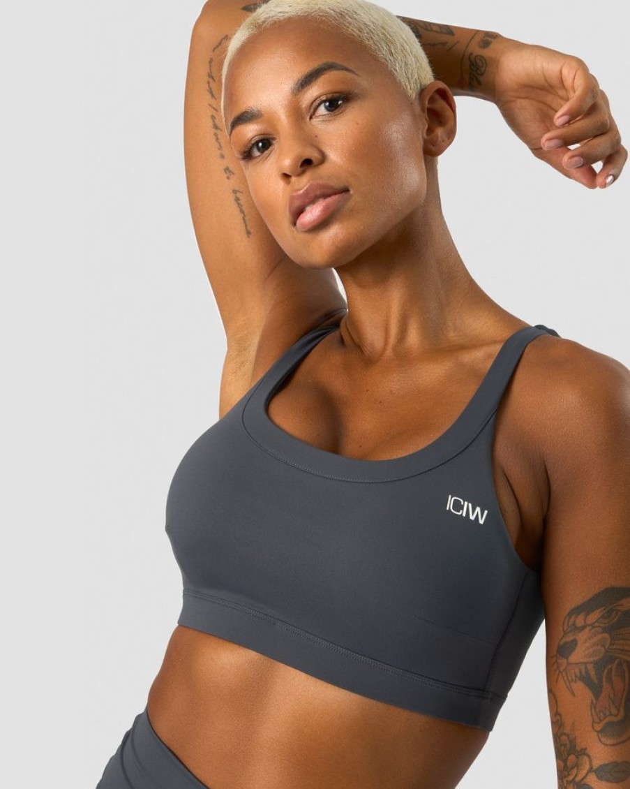 Dame ICIW Sport-Bh | Nimble Sports Bra Anthracite