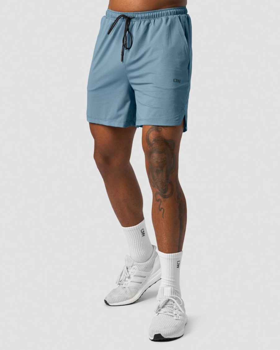 Herre ICIW Shorts | Stride Shorts Men Steel Blue