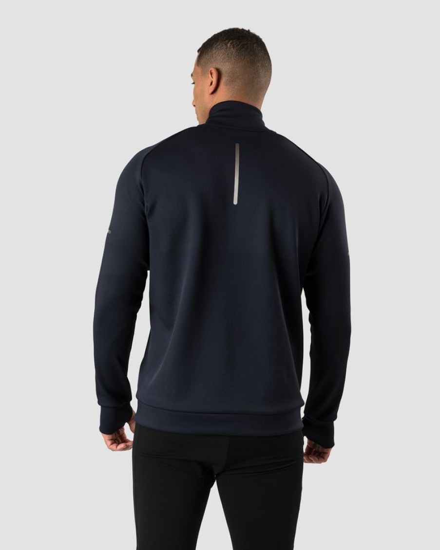 Herre ICIW Langermet | Mercury 1/4 Zip Crewneck Navy