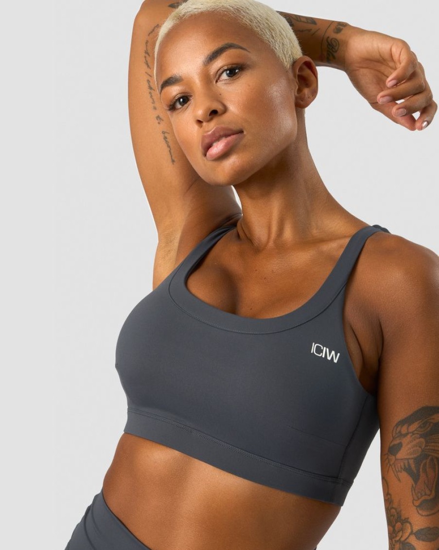 Dame ICIW Sport-Bh | Nimble Sports Bra Anthracite