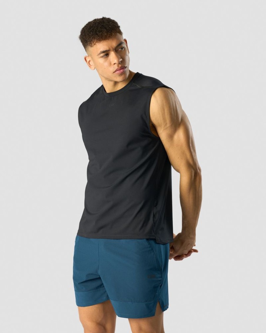 Herre ICIW T-Skjorter | Charge Sleeveless T-Shirt Men Black