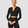 Dame ICIW Seamless | Ribbed Define Seamless Cropped Long Sleeve Black