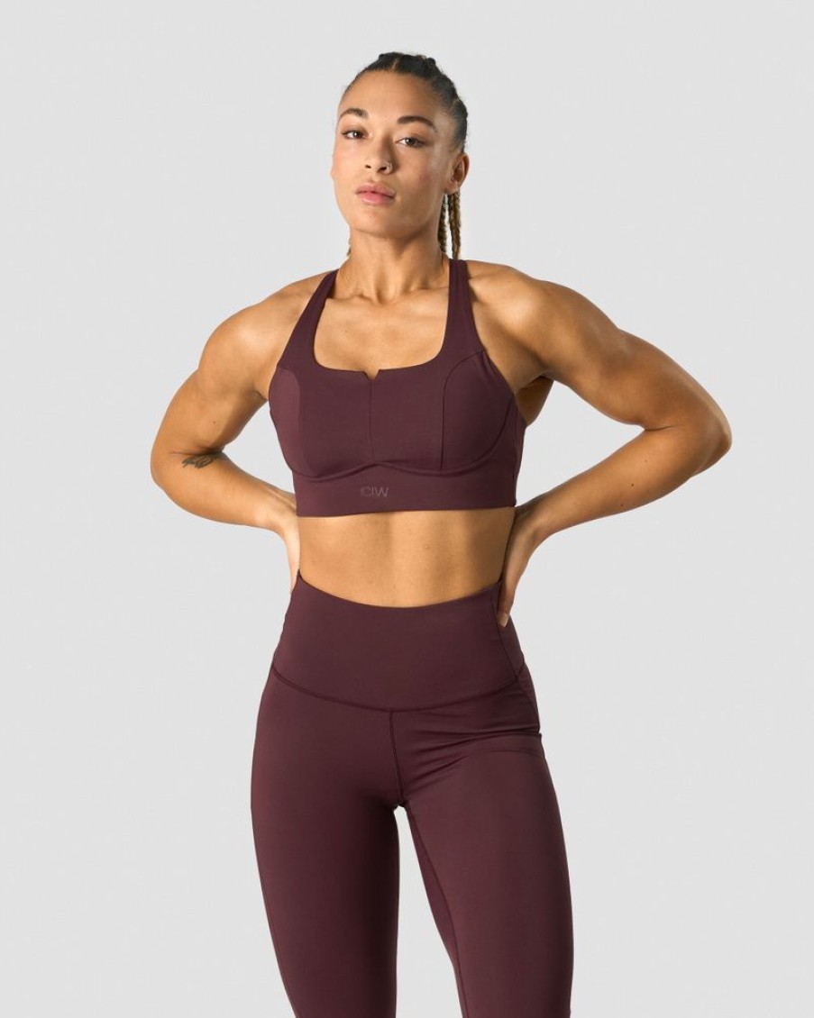 Dame ICIW Sport-Bh | Stride Sports Bra Burgundy