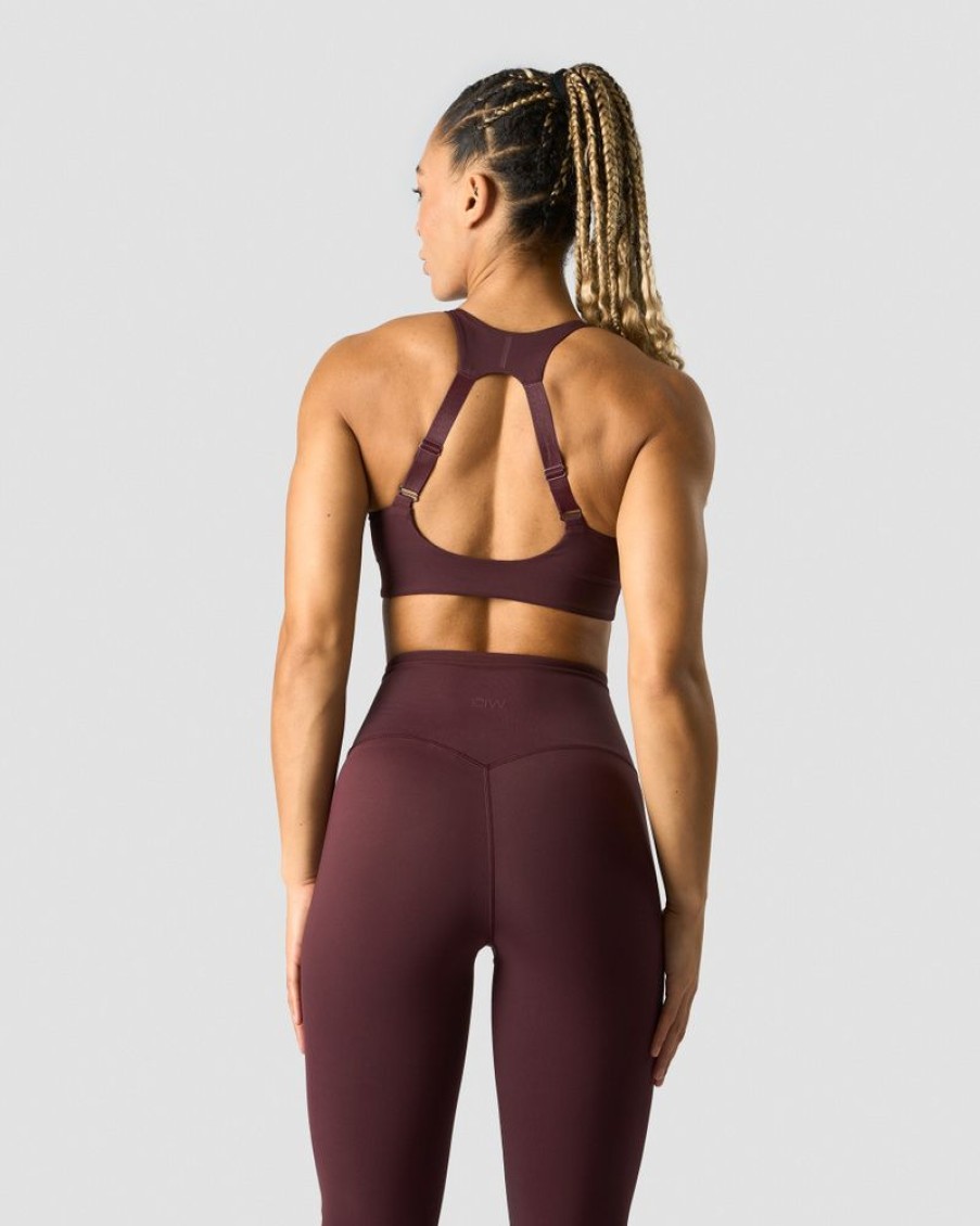 Dame ICIW Sport-Bh | Stride Sports Bra Burgundy