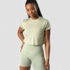 Dame ICIW T-Shirts | Rush Cropped T-Shirt Light Sage Green