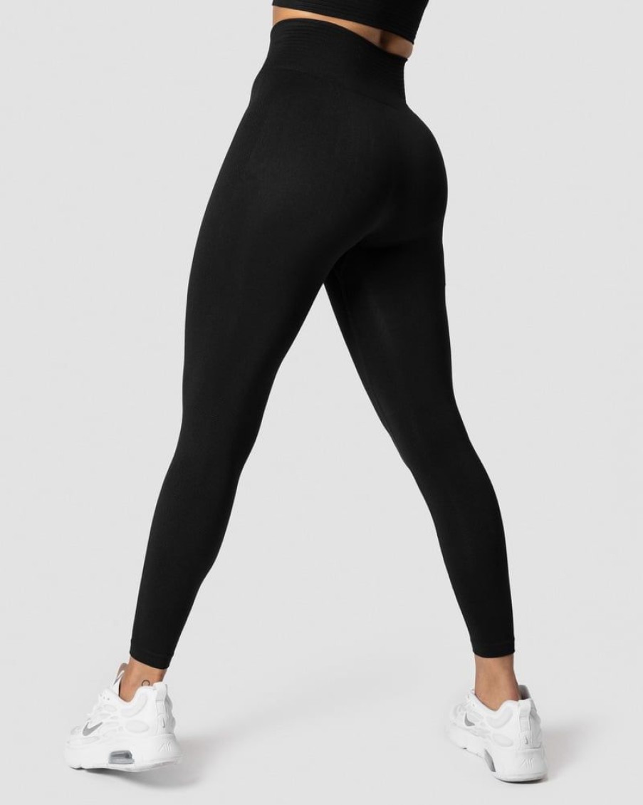 Dame ICIW Tights & Leggings | Define Seamless Pocket Tights Black
