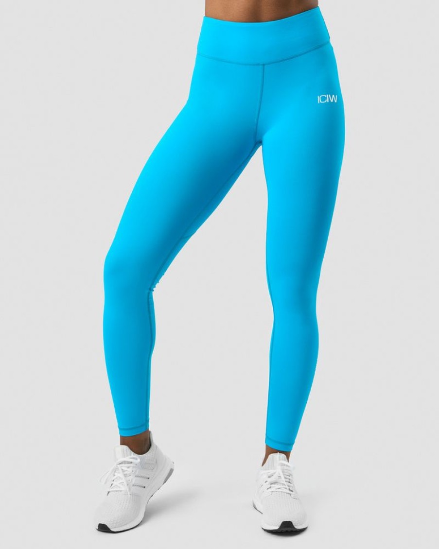 Dame ICIW Tights & Leggings | Scrunch V-Shape Tights Blue