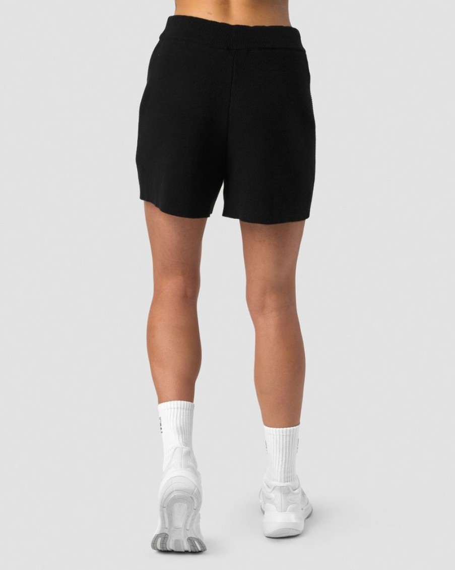 Dame ICIW Shorts | Soft Knit Oversized Shorts Black