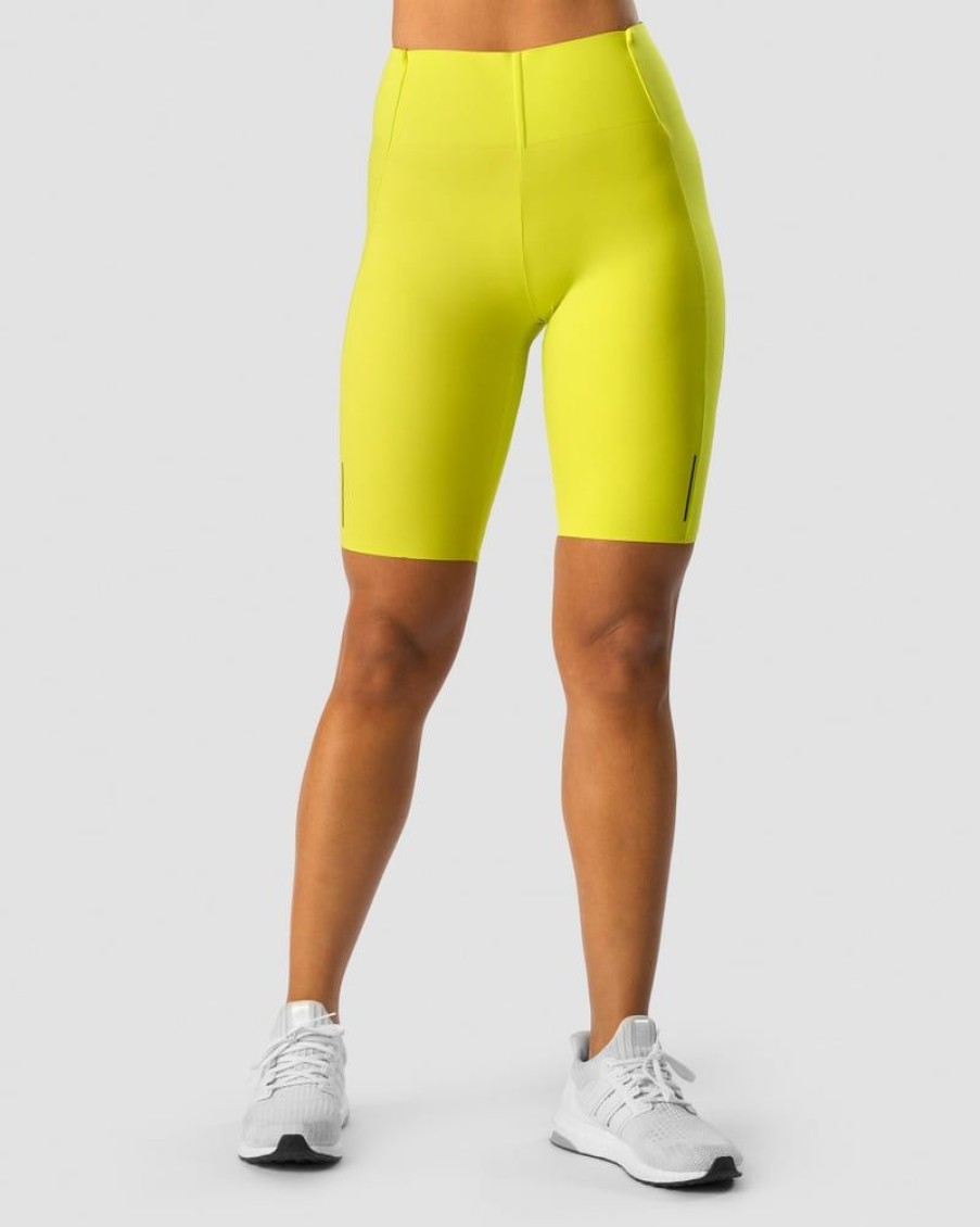 Dame ICIW Shorts | Charge Biker Shorts Wmn Acid Yellow