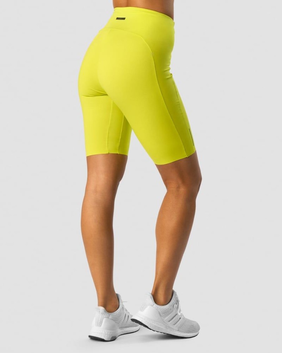 Dame ICIW Shorts | Charge Biker Shorts Wmn Acid Yellow