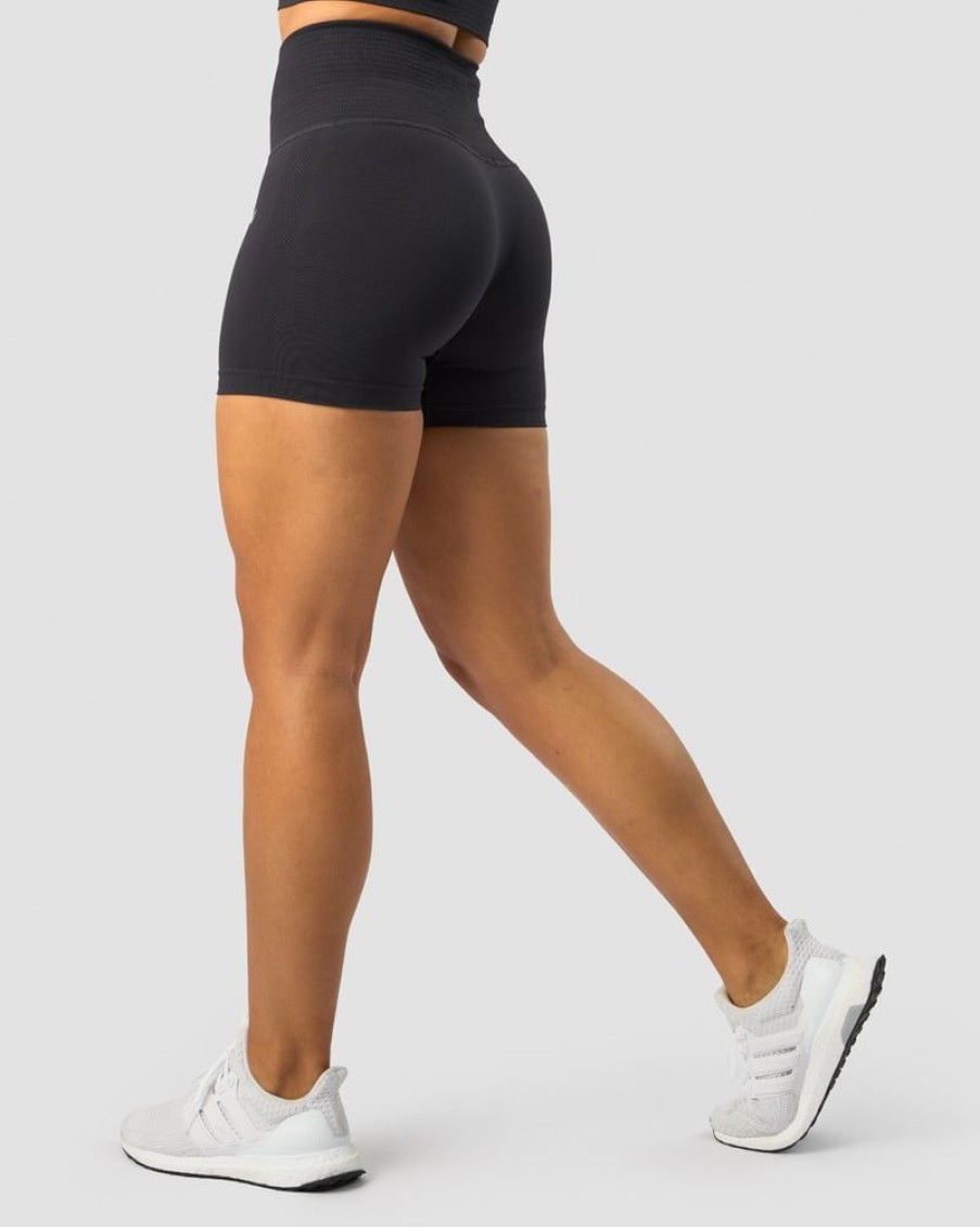 Dame ICIW Seamless | Define Seamless Pocket Shorts Wmn Dk Graphite