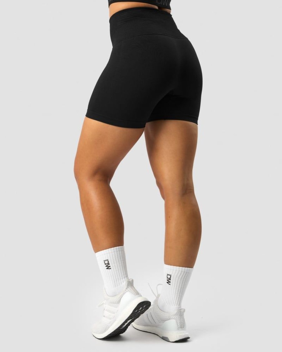 Dame ICIW Seamless | Define Seamless Pocket Shorts Wmn Black