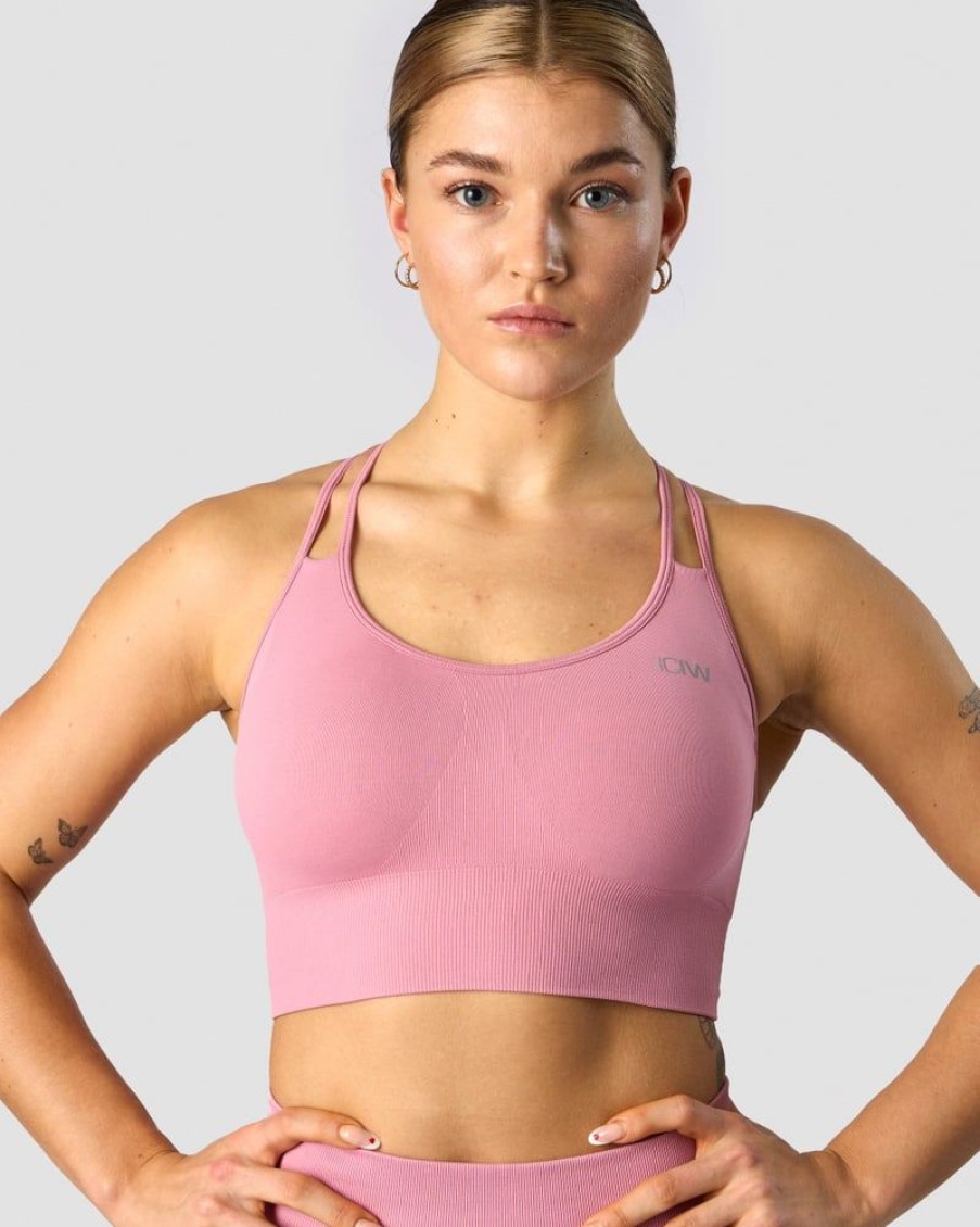 Dame ICIW Sport-Bh | Define Seamless Sports Bra Dusty Pink