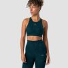 Dame ICIW Sport-Bh | Camo Seamless Sports Bra Dk Teal