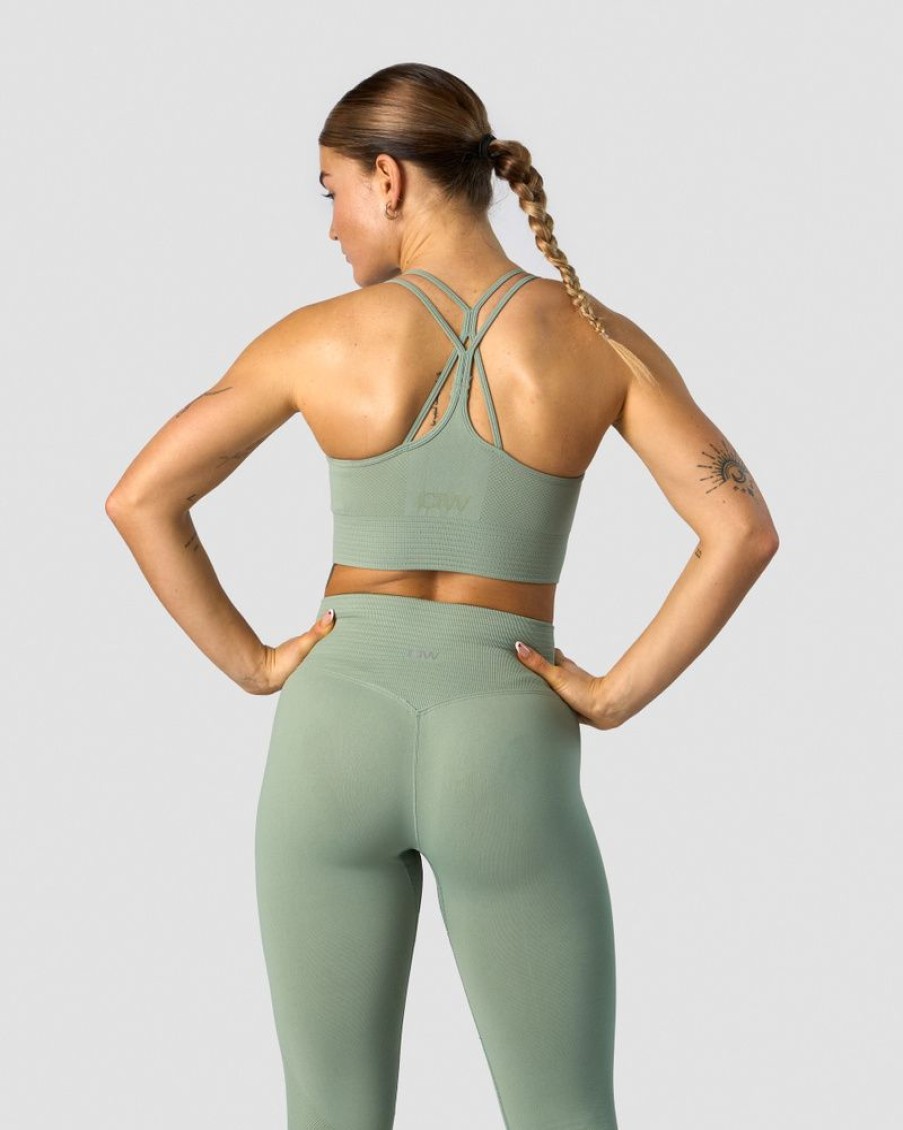 Dame ICIW Sport-Bh | Define Seamless Sports Bra Light Sage Green