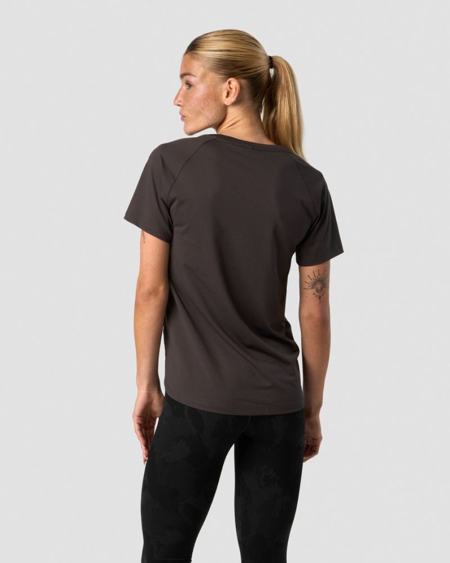 Dame ICIW T-Shirts | Stride T-Shirt Wmn Charcoal