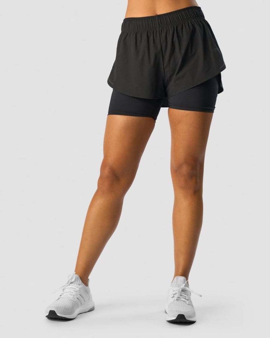 Dame ICIW Shorts | Charge 2-In-1 Shorts Wmn Black