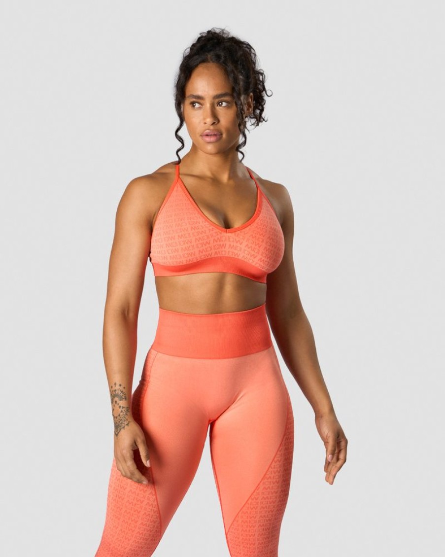 Dame ICIW Sport-Bh | Signature Seamless Sports Bra Peach