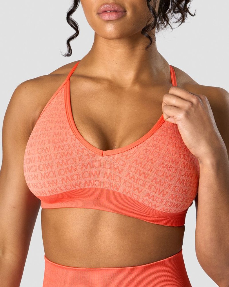 Dame ICIW Sport-Bh | Signature Seamless Sports Bra Peach