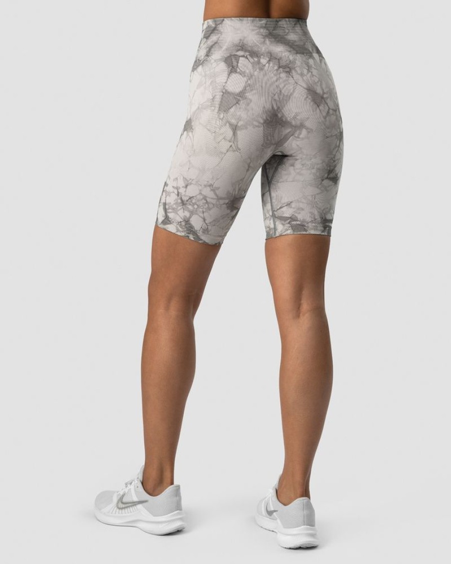 Dame ICIW Seamless | Define Seamless Tie Dye Biker Shorts Grey