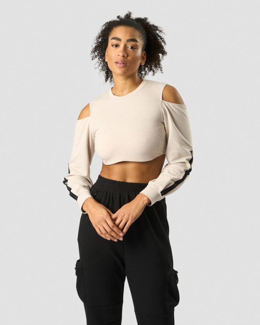 Dame ICIW Langermet | Stance Cropped Long Sleeve Wmn Beige