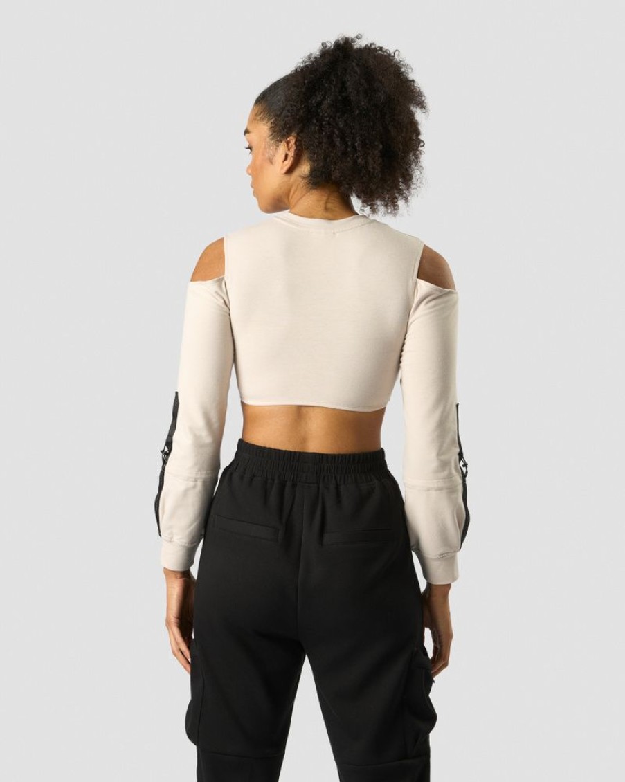 Dame ICIW Langermet | Stance Cropped Long Sleeve Wmn Beige