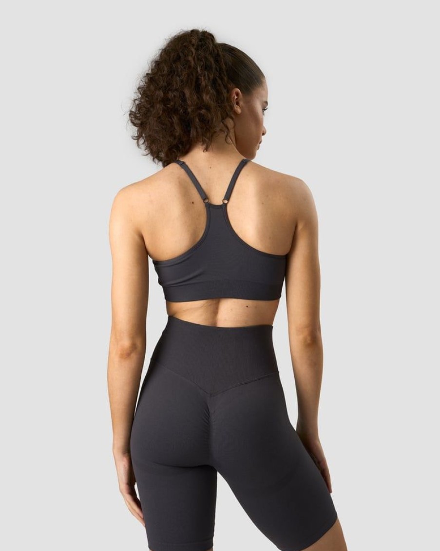 Dame ICIW Sport-Bh | Scrunch Seamless Sports Bra Graphite